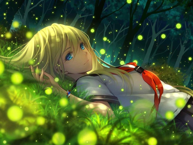 Das Everlasting Summer Anime Wallpaper 640x480