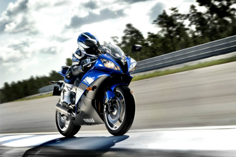 Fondo de pantalla Yamaha R6 Superbike 480x320