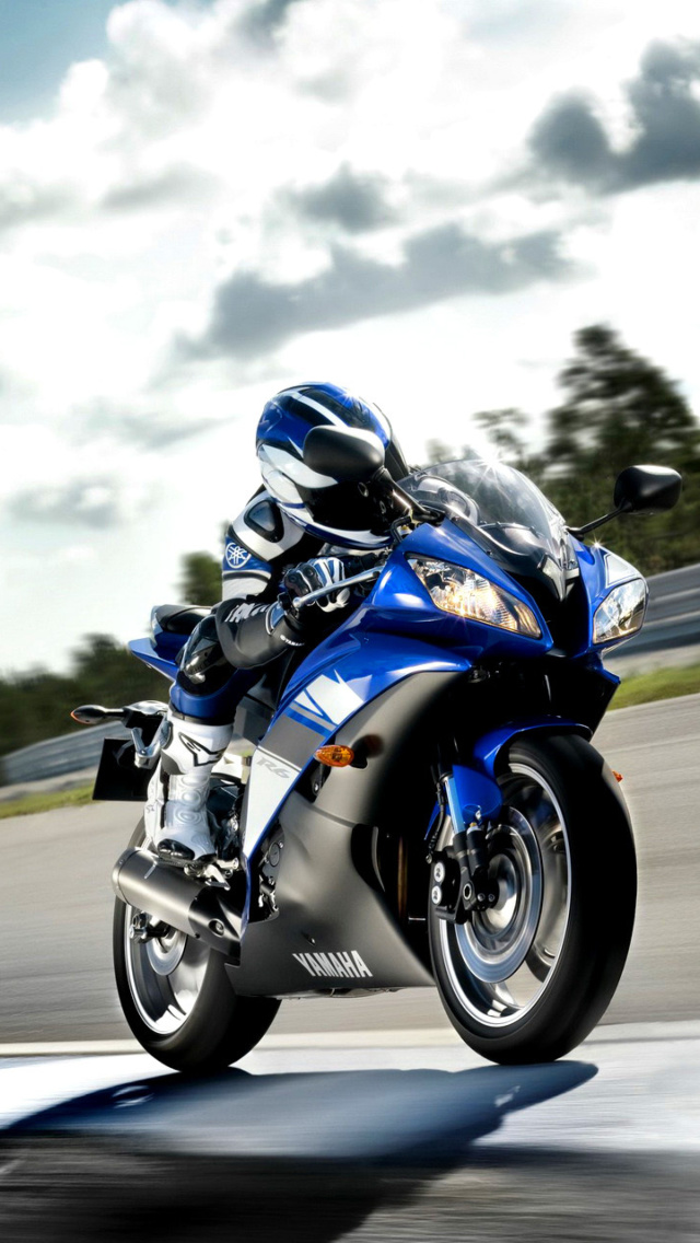 Das Yamaha R6 Superbike Wallpaper 640x1136