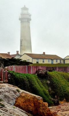 Lighthouse in Spain wallpaper 240x400