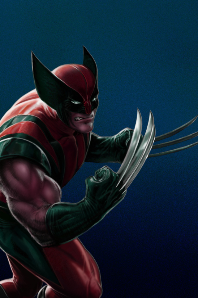 Fondo de pantalla Wolverine Marvel Comics 640x960