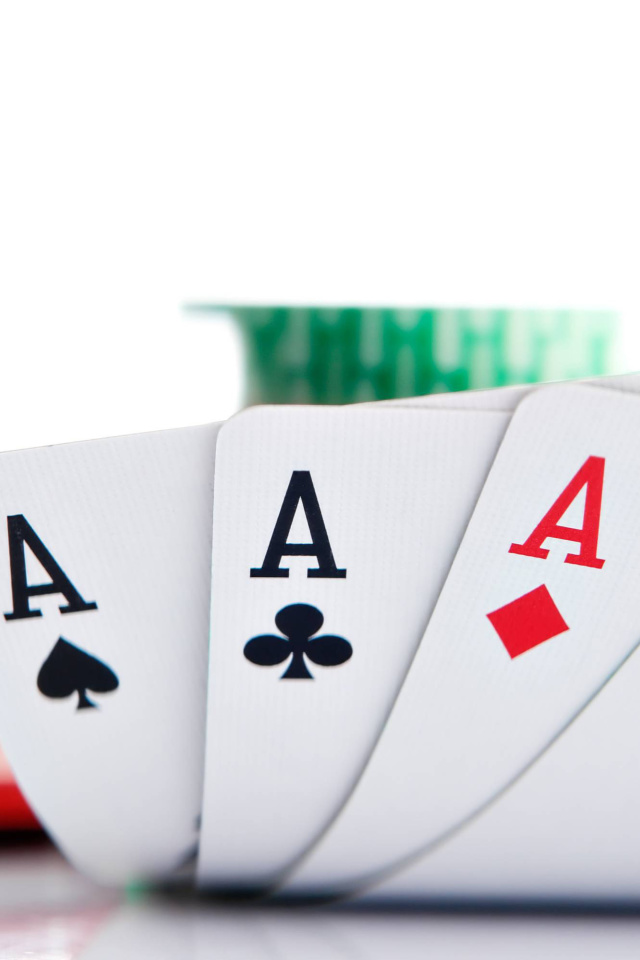 Das Poker Playing Cards Wallpaper 640x960