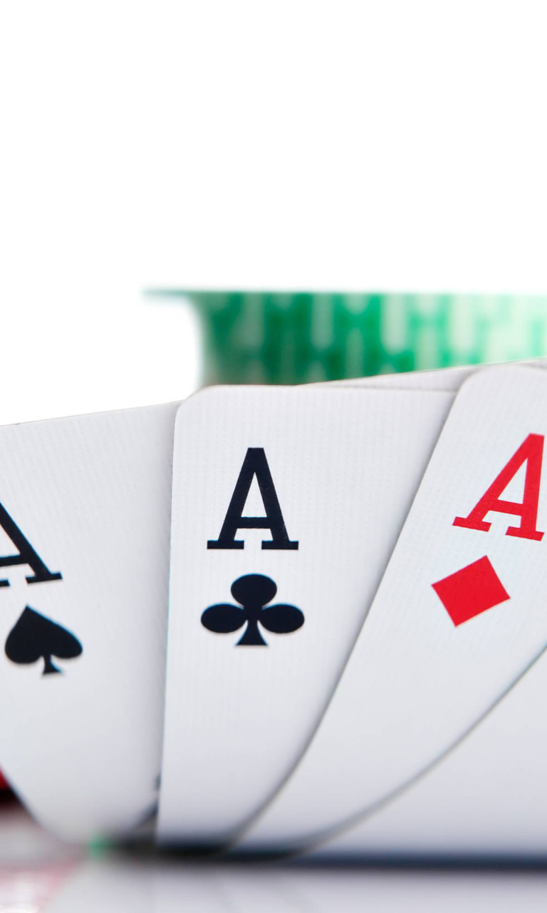 Fondo de pantalla Poker Playing Cards 768x1280