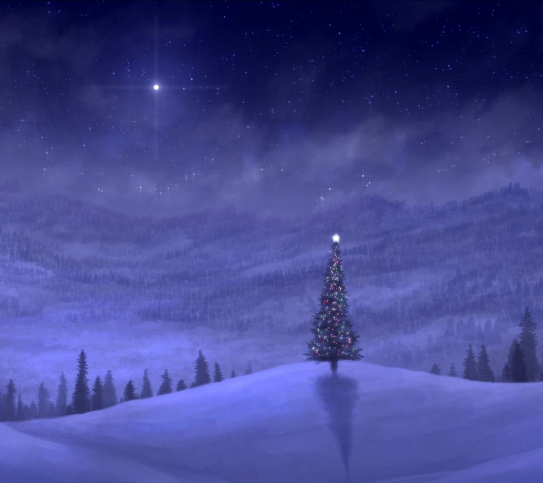 Das Christmas Tree Wallpaper 1080x960