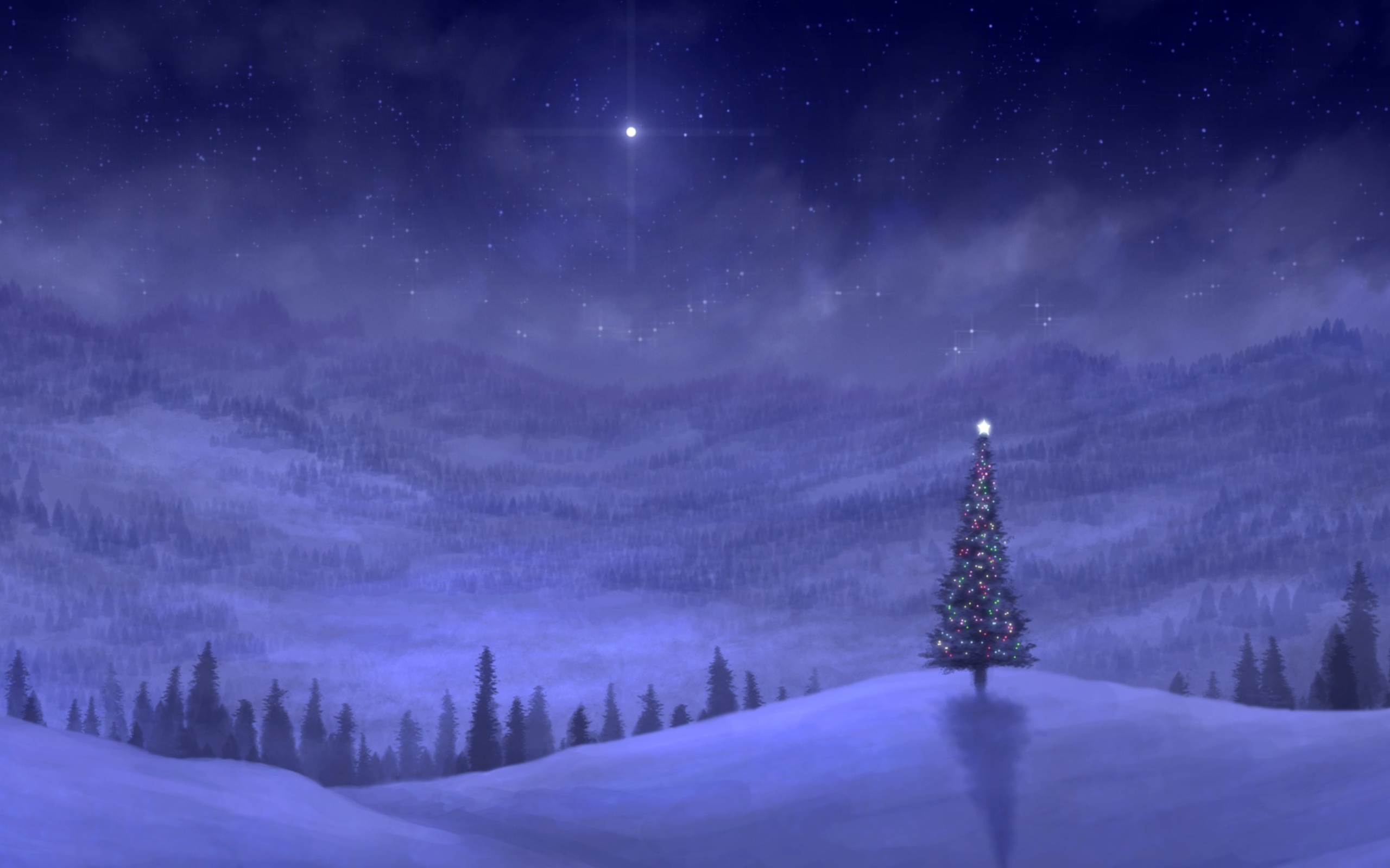 Das Christmas Tree Wallpaper 2560x1600