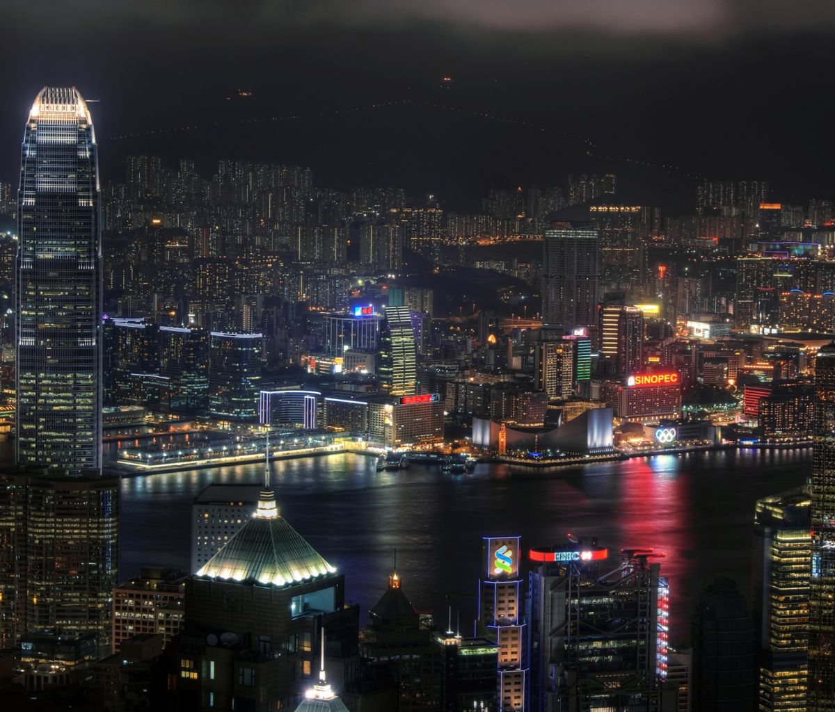 Обои Hong Kong Night Tour 1200x1024