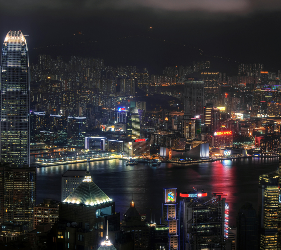 Das Hong Kong Night Tour Wallpaper 960x854
