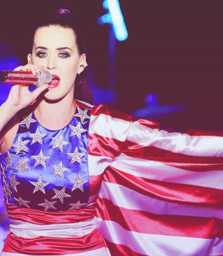 Katy Perry In American Flag Dress - Obrázkek zdarma pro 132x176