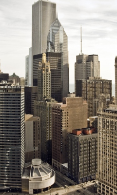 Das Chicago, Illinois, USA Wallpaper 240x400