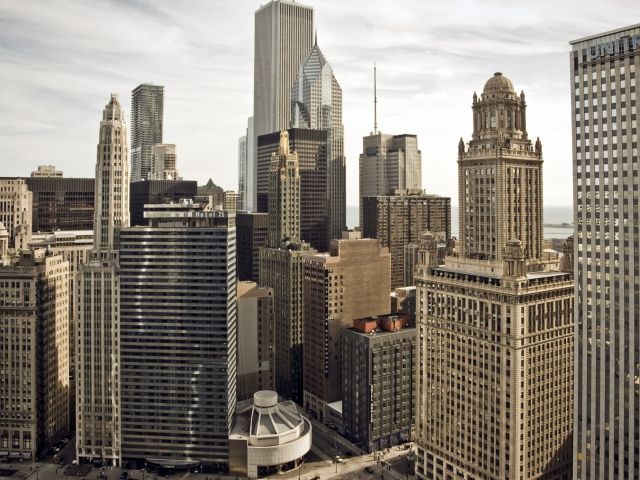 Das Chicago, Illinois, USA Wallpaper 640x480