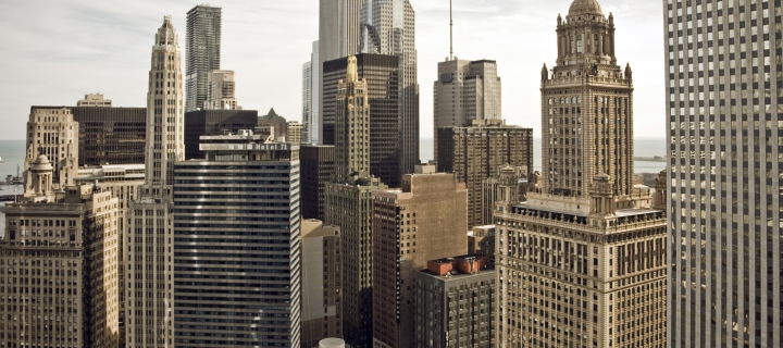 Chicago, Illinois, USA wallpaper 720x320