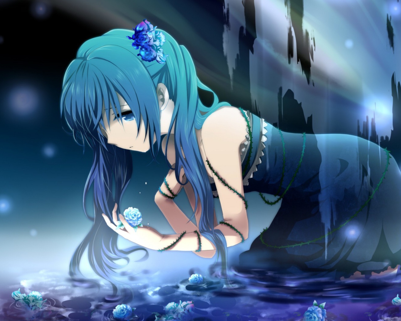 Hatsune Miku - Vocaloid wallpaper 1280x1024