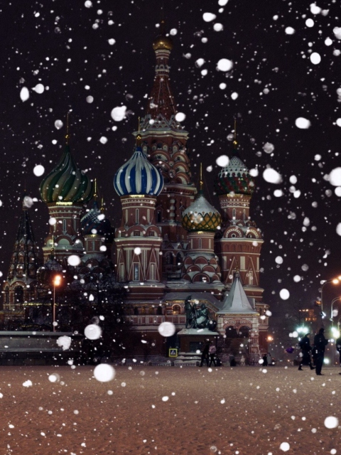 Das Red Square In Moscow Wallpaper 480x640