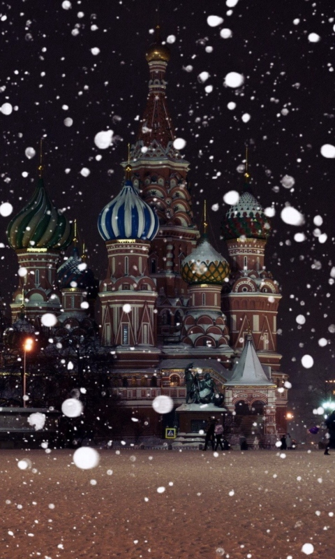 Das Red Square In Moscow Wallpaper 480x800