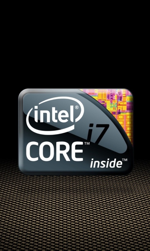 Intel Core i7 CPU wallpaper 480x800