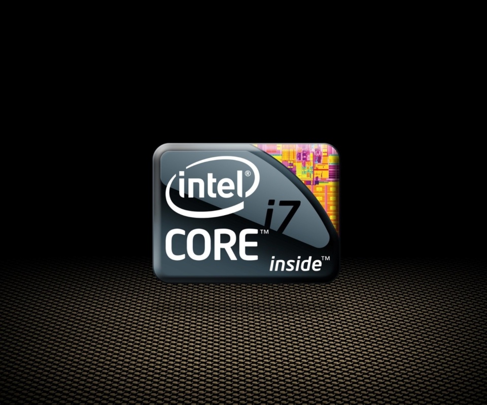 Das Intel Core i7 CPU Wallpaper 960x800