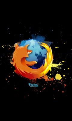 Das Firefox Logo Wallpaper 240x400