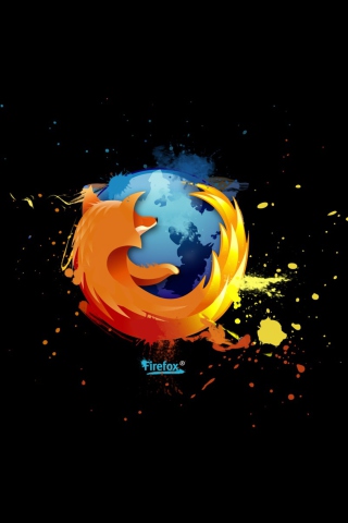 Das Firefox Logo Wallpaper 320x480