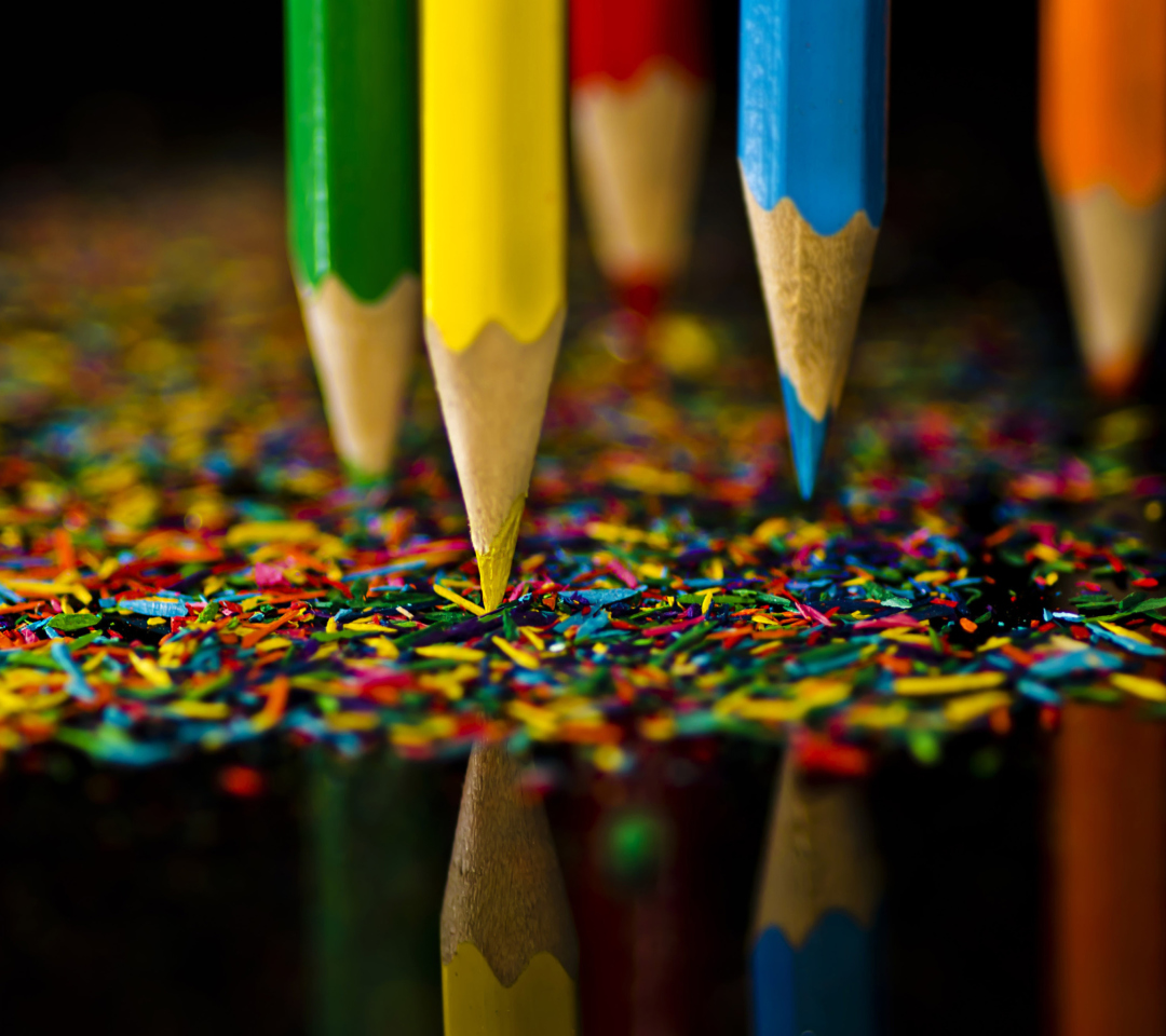 Das Colored Pencils Wallpaper 1080x960
