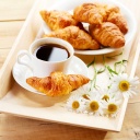 Обои Breakfast with Croissants 128x128