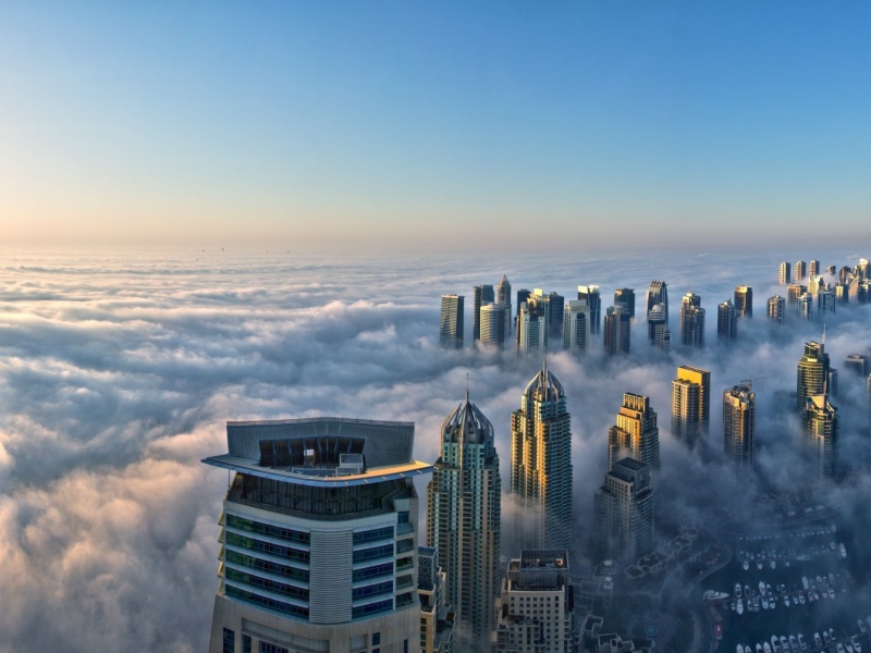 Das Dubai Observation Deck Wallpaper 800x600