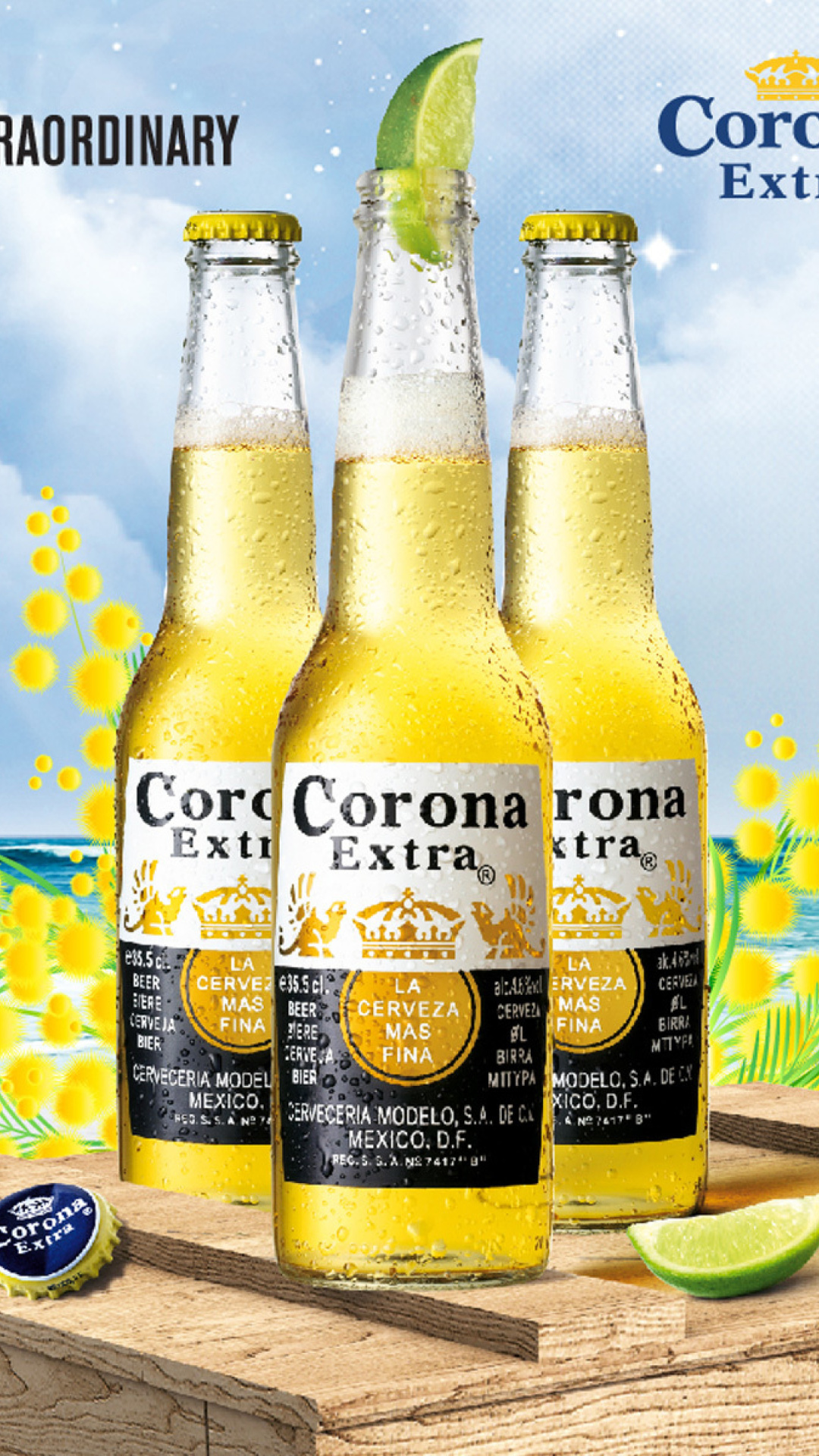 Das La Cerveza Corona Wallpaper 1080x1920