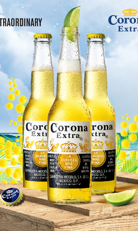 La Cerveza Corona wallpaper 480x800