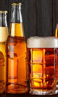 Best Beer in Glasses wallpaper 240x400