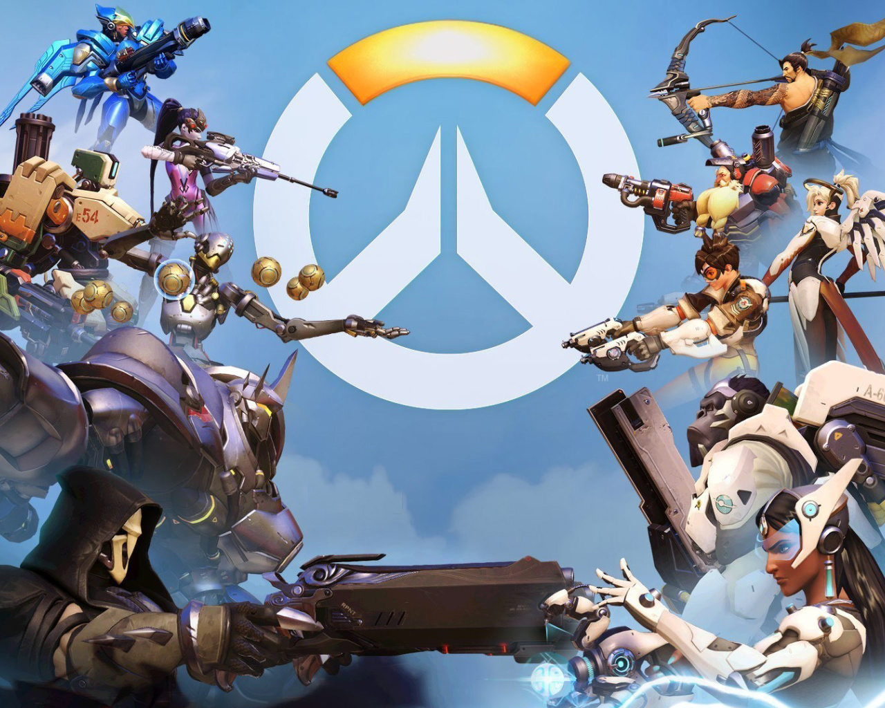 Overwatch Shooter Game wallpaper 1280x1024