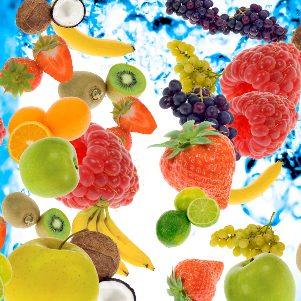 Das Berries And Fruits Wallpaper 1024x1024