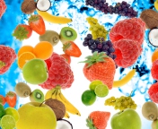 Berries And Fruits wallpaper 176x144
