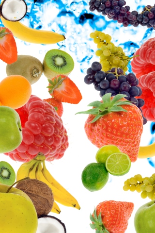 Das Berries And Fruits Wallpaper 320x480