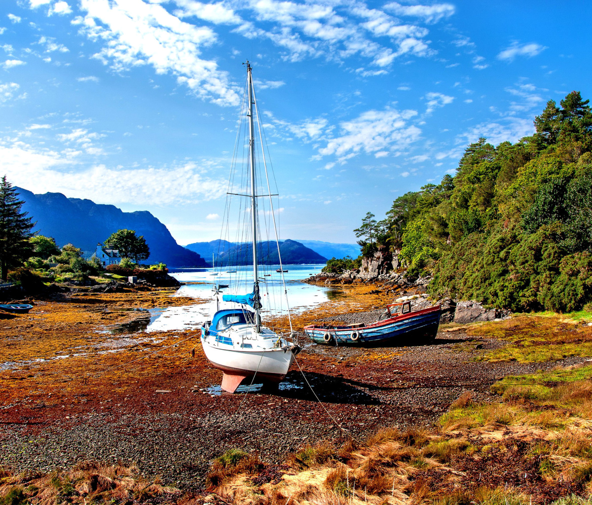 Boat in Alaska wallpaper 1200x1024