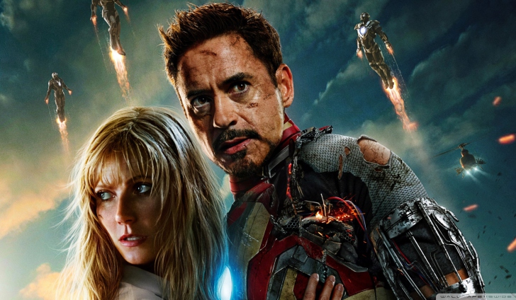 Обои Iron Man 3 Tony Stark Pepper Potts