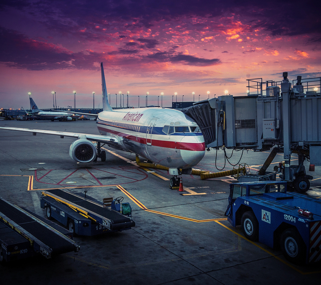 American Airlines Boeing wallpaper 1080x960