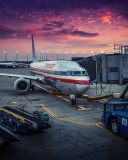 American Airlines Boeing wallpaper 128x160