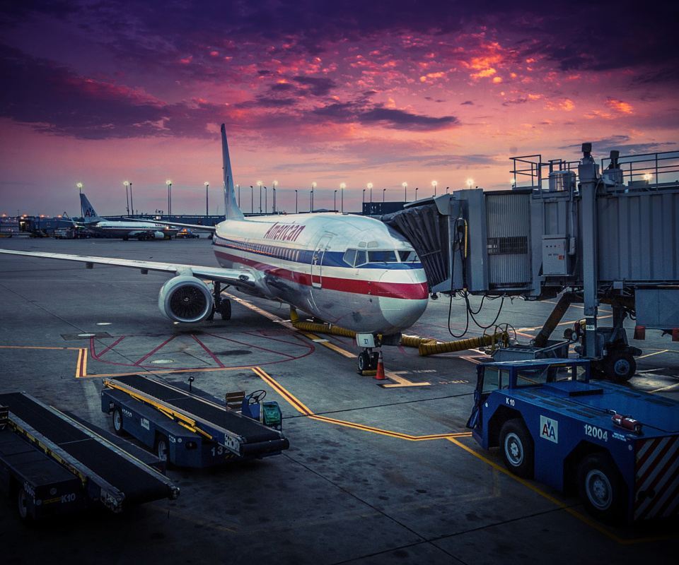 American Airlines Boeing wallpaper 960x800