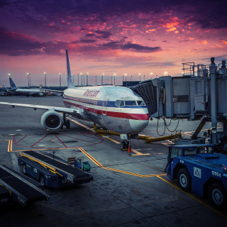 American Airlines Boeing - Obrázkek zdarma pro 128x128