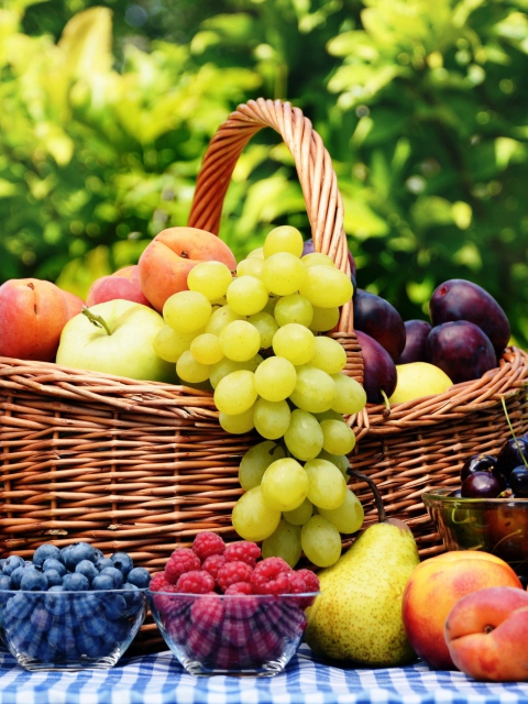 Fondo de pantalla Fruit Basket 480x640