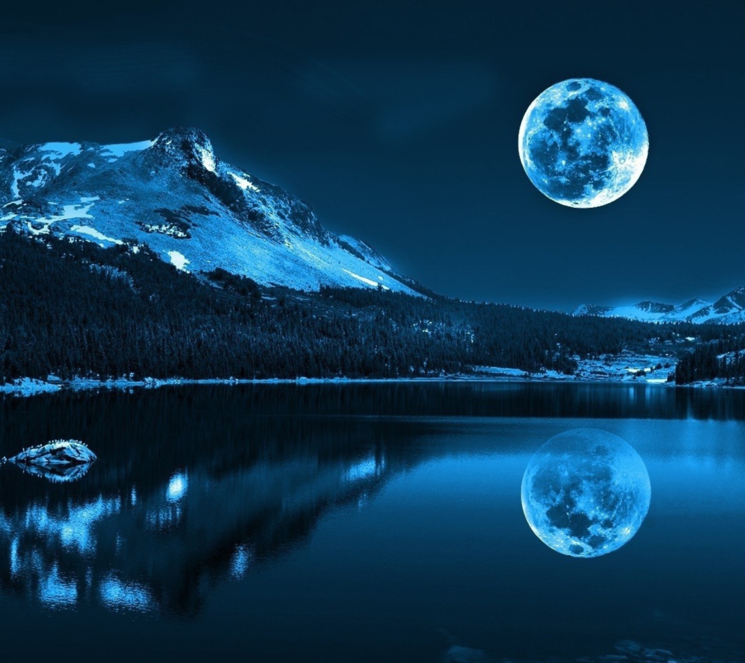 Обои Moonlight Night 1080x960