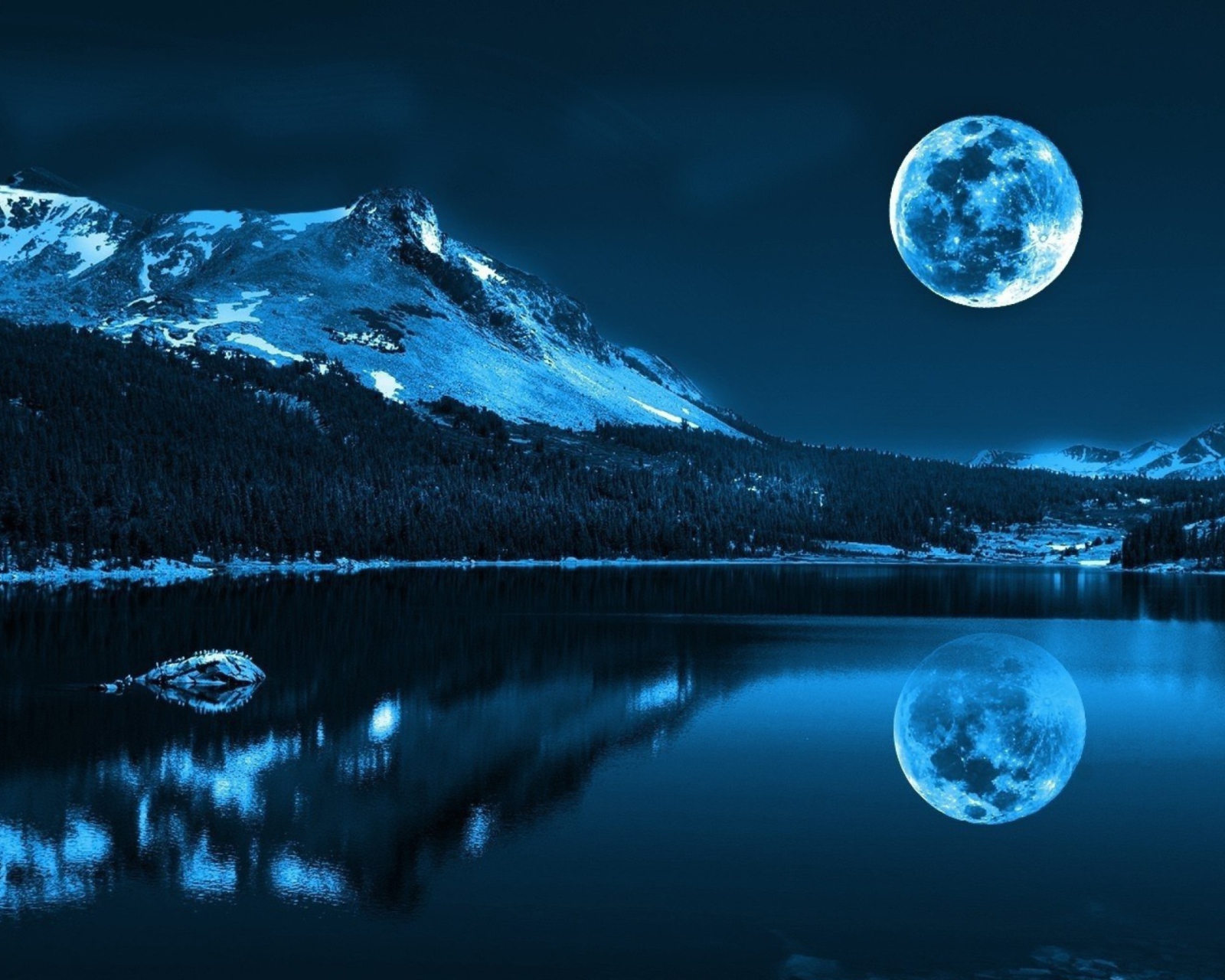 Обои Moonlight Night 1600x1280