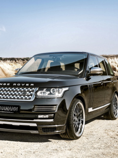 Das Land Rover Range Rover Black Wallpaper 240x320