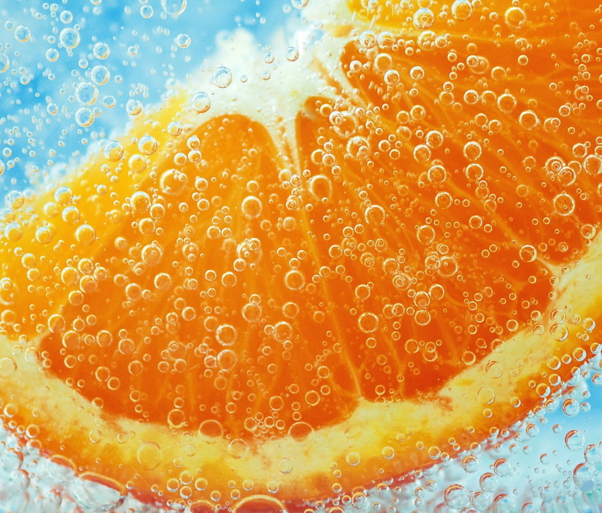 Orange In Water wallpaper 1200x1024