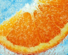 Orange In Water wallpaper 220x176