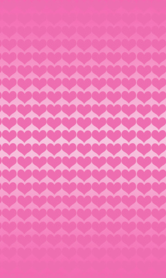 Обои Cute Pink Designs Hearts 240x400