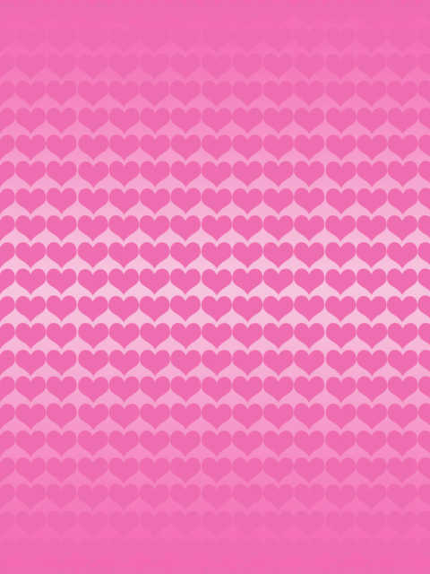 Cute Pink Designs Hearts wallpaper 480x640