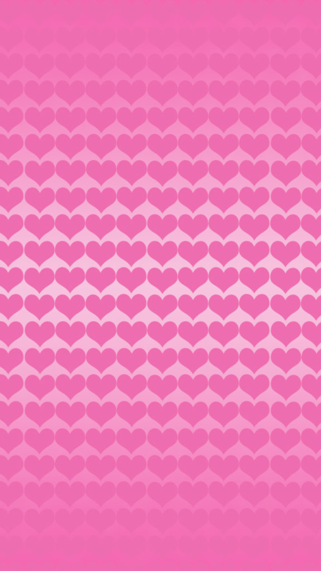 Обои Cute Pink Designs Hearts 640x1136
