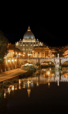 St Peters Square, Vatican City wallpaper 240x400