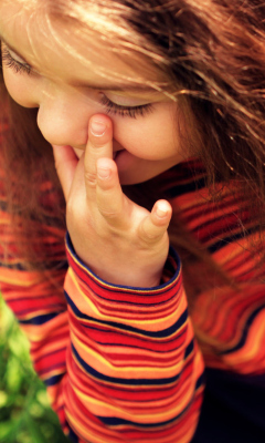 Sfondi Child Girl Laughing 240x400