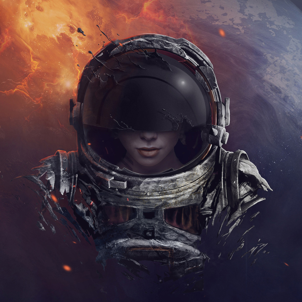 Das Women in Space Wallpaper 1024x1024